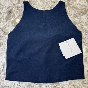 Beyond Yoga Navy crop Tank Top